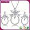 Wholesale  Silver Cubic Zirconia Jewelry Set