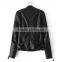 Cool Fashion European Style Latest Lady's PU Leather Motorcycle Jacket