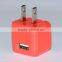 Small mini portable quick power charging USB port charger power adapter wall charger with foldable plug