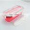 2016 New Design Rectangular Silicone Lunch Box with Spoon and Fork for Kids