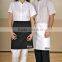 Vintage and high quality half waist aprons in cotton canvas , waist apron with pockets , long waist apron, custom waist apron