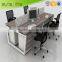 WP01 Factory Supply Wooden Frame Office Furniture Modern Office Wall Partition, Customized Size Office Cubicle Workstation