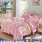 Queen King Size Flower Print China Factory Bedding Set for Bed