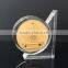 Personalized crystal glass mechanical clock