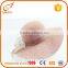 Fashion handmade light pink plain dyed raffia girls doll fedora straw hats                        
                                                                                Supplier's Choice