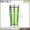 Double wall 16oz stainless steel and plastic insulated coffee mugs with mirror