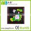 Chinese manmade wooden water lily pictures frame for interior decoration
