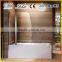Quality Bath Shower Glass Screen 180 Pivot Radius New Design with Towel Rail