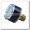High quality 25mm back connection small face inch pressure gauge