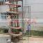 Plastic slat chain spiral conveyor for box conveying
