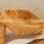 Wood chip interwoven bread storing basket