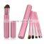 5pcs/set Eyeshadow Brushes Set Eye Makeup Tool Cosmetic Kit with Round Tube Beauty Makeup Brushes Free Shipping