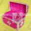 chest shaped paper jewelry storage box with inserted pearls