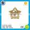 Make custom wholesale star gold silver brass metal medal