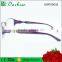 Beautiful design young lady optical russian reading glasses with metal decoration