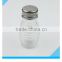 Glass Spice Bottle with Stainless Iron Lid, Glass Salt and Pepper Shaker