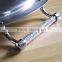 Stainless steel food safety round serving tray round plate with crystal diamond