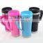 16oz Customized Color Acrylic Plastic Outer Stainless Steel Vase Travel Mug