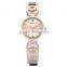 OEM custom you own logo golden wrist watches alloy bracelet watch