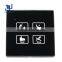 Smart touch light wall switch detector with touch screen microwave waterproof switch
