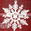 decoration christmas plastic glitter snowflake