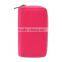 Double Zipper Leather Pouch With Mobile Phone Holder