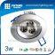 AC85-265V modern round indoor celling downlight recessed led 3W