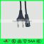 European h05v2v2-f cord, male female electrical plugs, imq power cord
