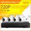 Manufacture 720P 4CH Bullet AHD Surveillance Cctv Dvr Kit Camera