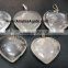 Gemstone Healing heart pendants : Crystal Quartz Heart Shape Pendant