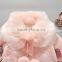 China Qualified Good Kids Children Baby Winter Coat Jacket With Embroidered Smile Face and Pompom Ball