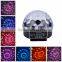latest style 360 degrees rotating LED crystal magic ball light mini RGB mini Disco DJ Ball Stage Lighting wholesale
