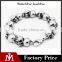 Novelty stainless steel jewelry skull bracelet hand chain for men