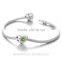 X353 Solid Pure 925 Antique Silver Charms Heart Christmas Diamond Snowflake Charm For Women