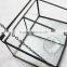 12*9*6cm geometric rectangle opening box air plant planter glass terrarium flower arrangement indoor gradening 0100044