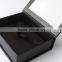 Luxury flocking black magnetic closure gift boxes