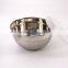 Set Of 3 Salad Stainless Steel Mixing Bowls With Plastic Seal Lids