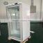 136L commerical/medical /lab used refrigerator with 2 glass door upright display cooler