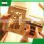 multipurpose wooden double-deck drawer penholder storage pen container case box holder