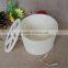 2015 decorative unfinished bark wooden chocolate barrel