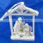 White Christmas Nativity Figures Hanging Ornament Nativity Set