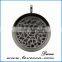25MM 30MM 316l Stainless steel round silver Aromatherapy Essential Oil Diffuser Necklace/perfume locket, fashion jewelry