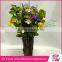 Factory direct sale natural silk flowers in vase for Decorating Room and Christmas Tree