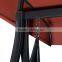 Outdoor Swing Chair Seats 3 Porch Patio PE Wicker Swings with Steel Powder Coated Frame