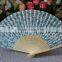 Beautiful fabric bamboo fan for ladies