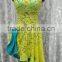 High quality women sleeveless yellow dance dress QQ024