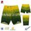 100% polyester microfiber contrast color boardshorts/Men' s shorts/ swimming trunk