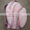 Myfur Cute Baby Pink Girls Fashion Mink Fur Leather Backpack Customized Bags