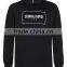 100% Cotton long sleeve high neck sweatshirt custom print fashion sweatshirt men 2016