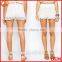 High-rise waist scallop hem crochet shorts women crochet lace shorts